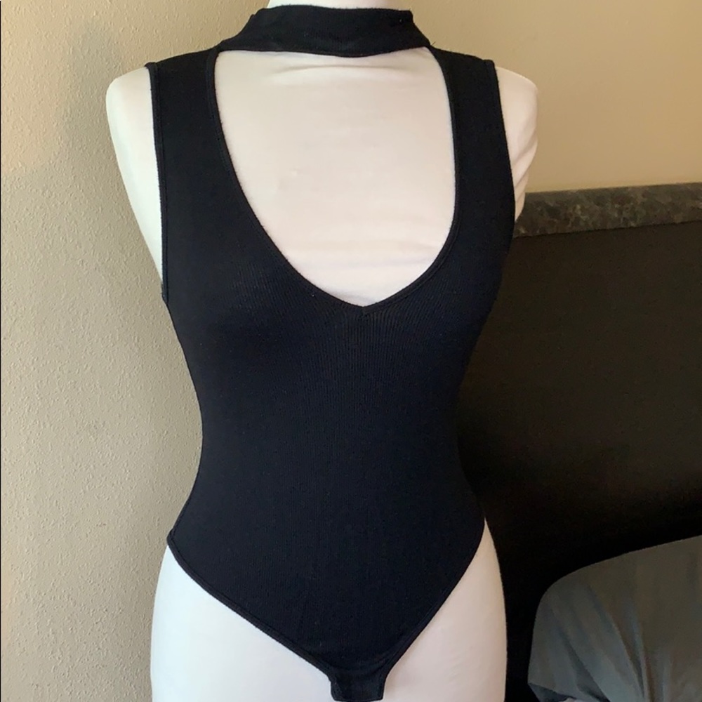 Mock neck bodysuit